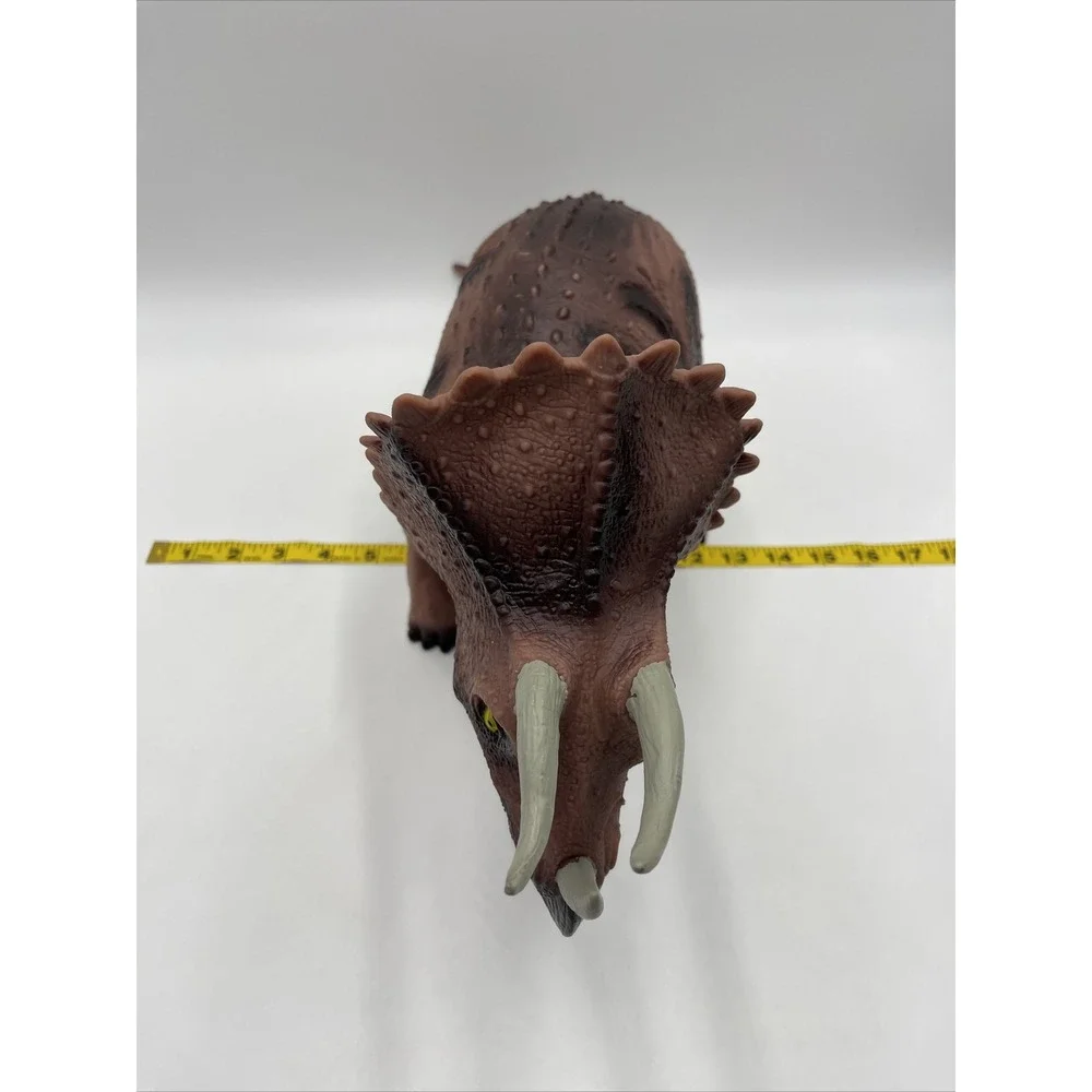 Triceratops Dinosaur Electronic Toy with Sounds Squeezable Rubber 20